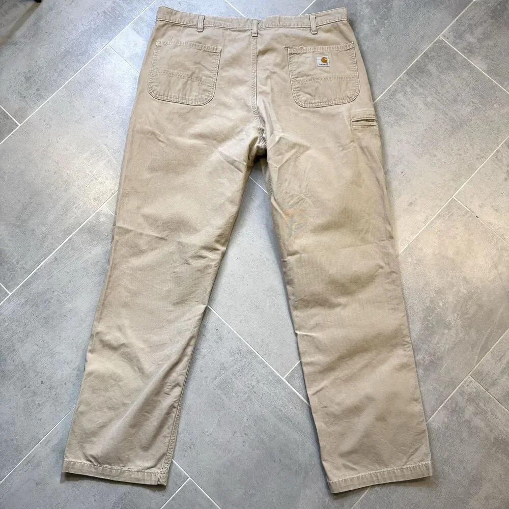 Carhartt B11 Brown Duck Carpenter Work Pants Mens 40x34 Loose Original Fit